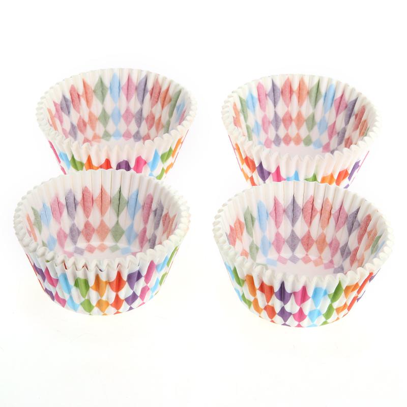 100pcs Rainbow Cupcake
