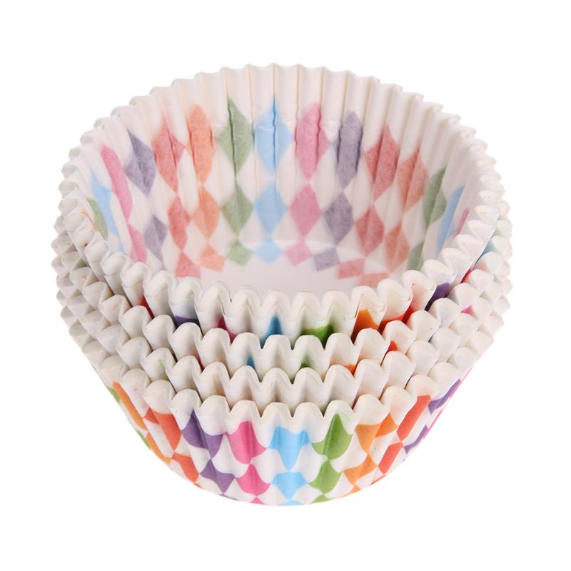 100pcs Rainbow Cupcake