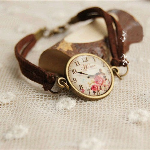 Watch imitation leather bracelet