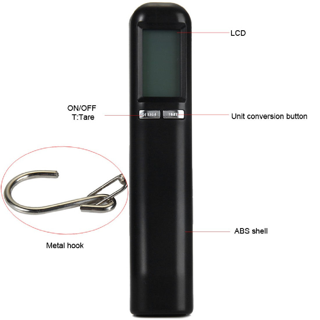 High Quality LCD Backlit 40Kg Luggage Scale