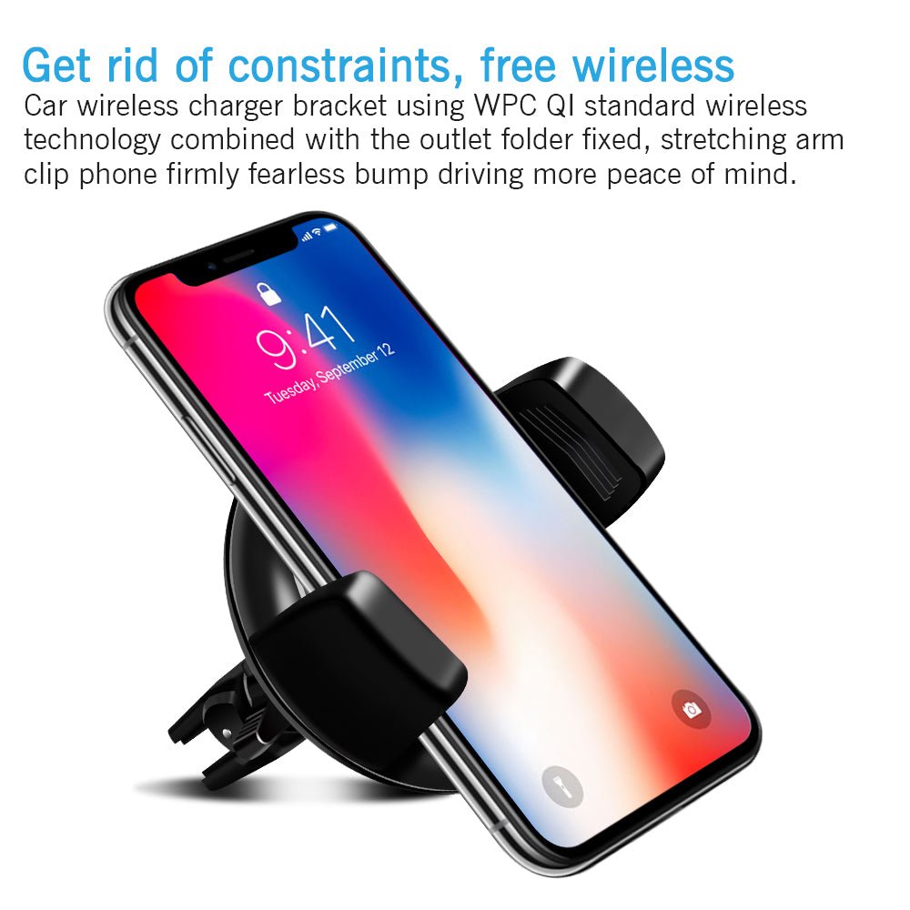 Car Air Vent Mount Qi Wireless Charger