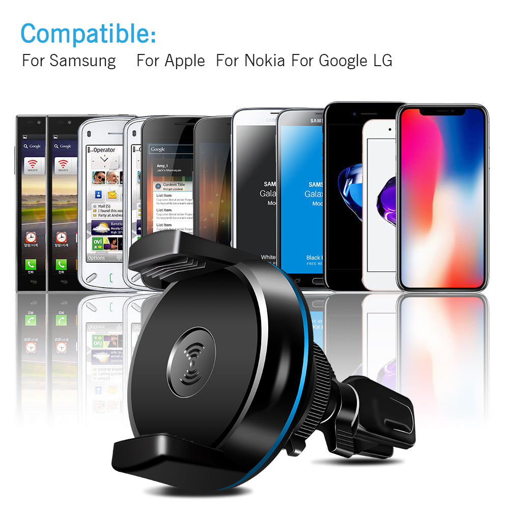 Car Air Vent Mount Qi Wireless Charger
