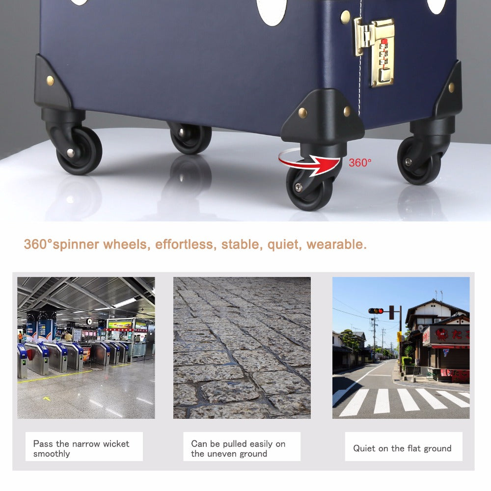 Vintage PU Travel Luggage