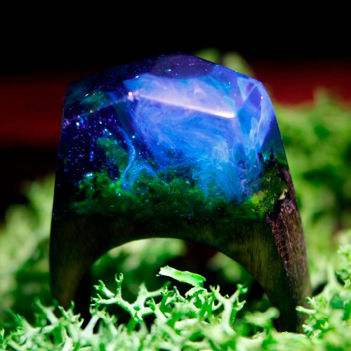 Wood resin ring