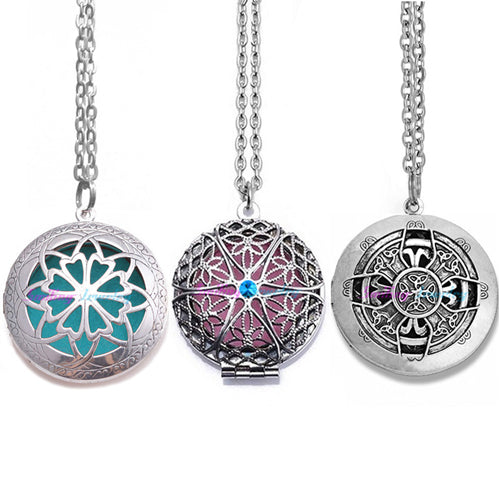 Vintage aroma therapy locket pendants
