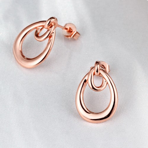 Rose gold earrings