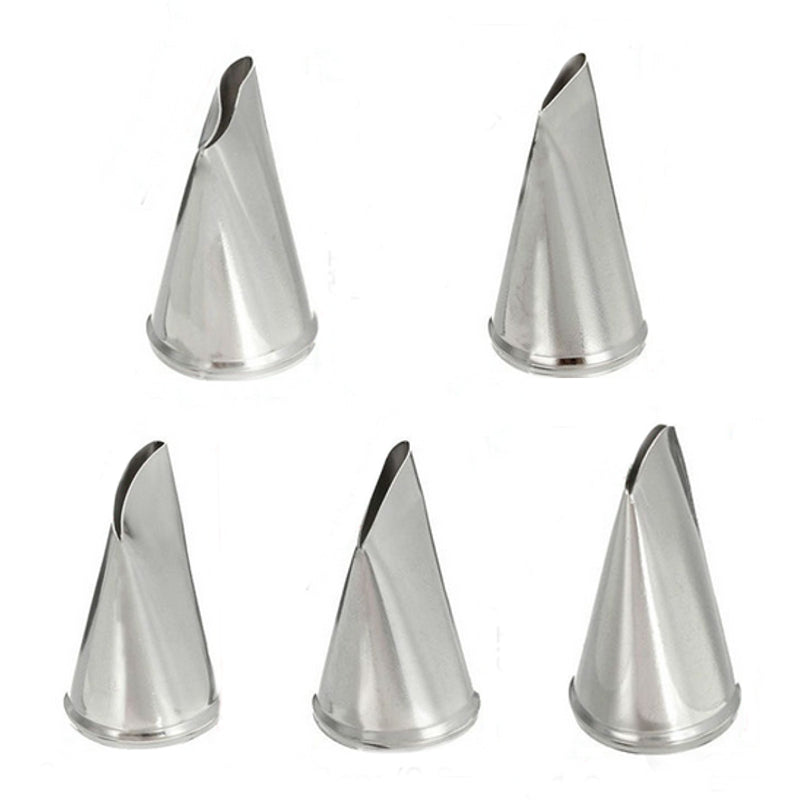 5Pcs/Set Stainless Steel Rose Petal Icing Nozzles