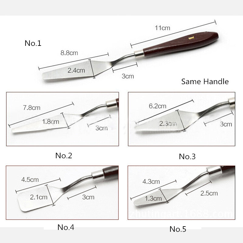 5pcs/Set Stainless Steel Spatula