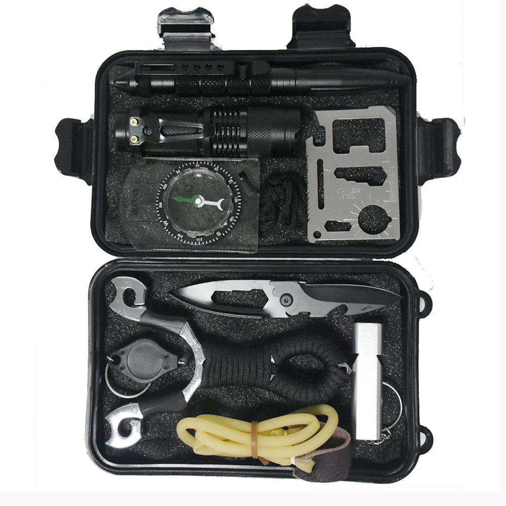 Camping 10 in 1 survival kit Set
