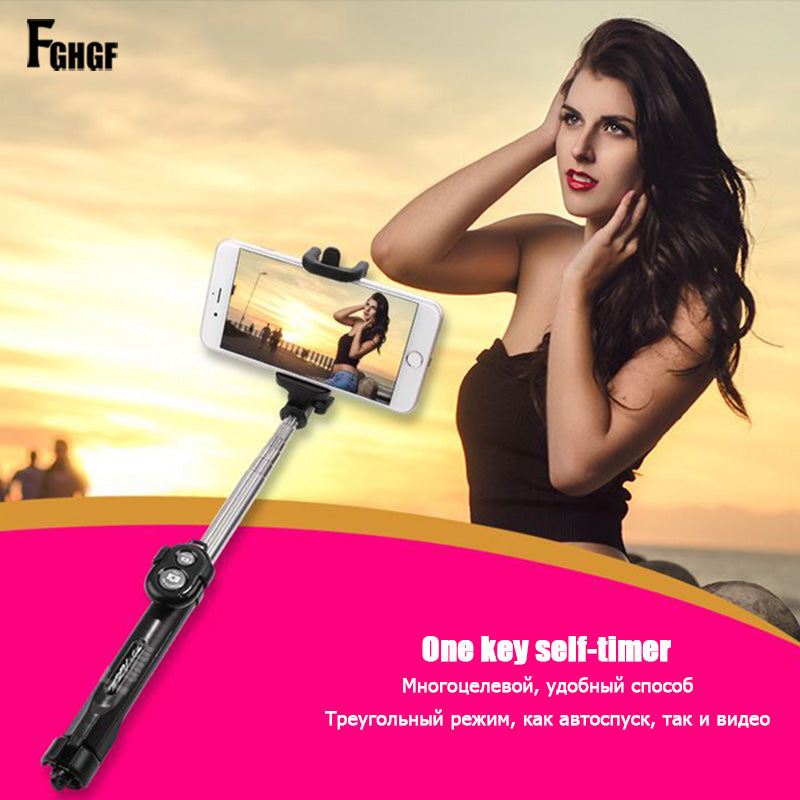 Tripod Selfie Stick With Bluetooth Controller