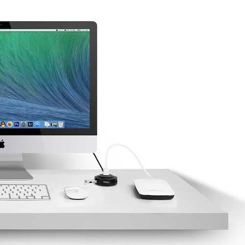 Mini USB 2.0 Splitter Hub (4 ports)
