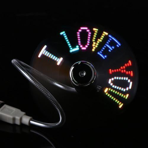 USB Powered Programable LED Fan