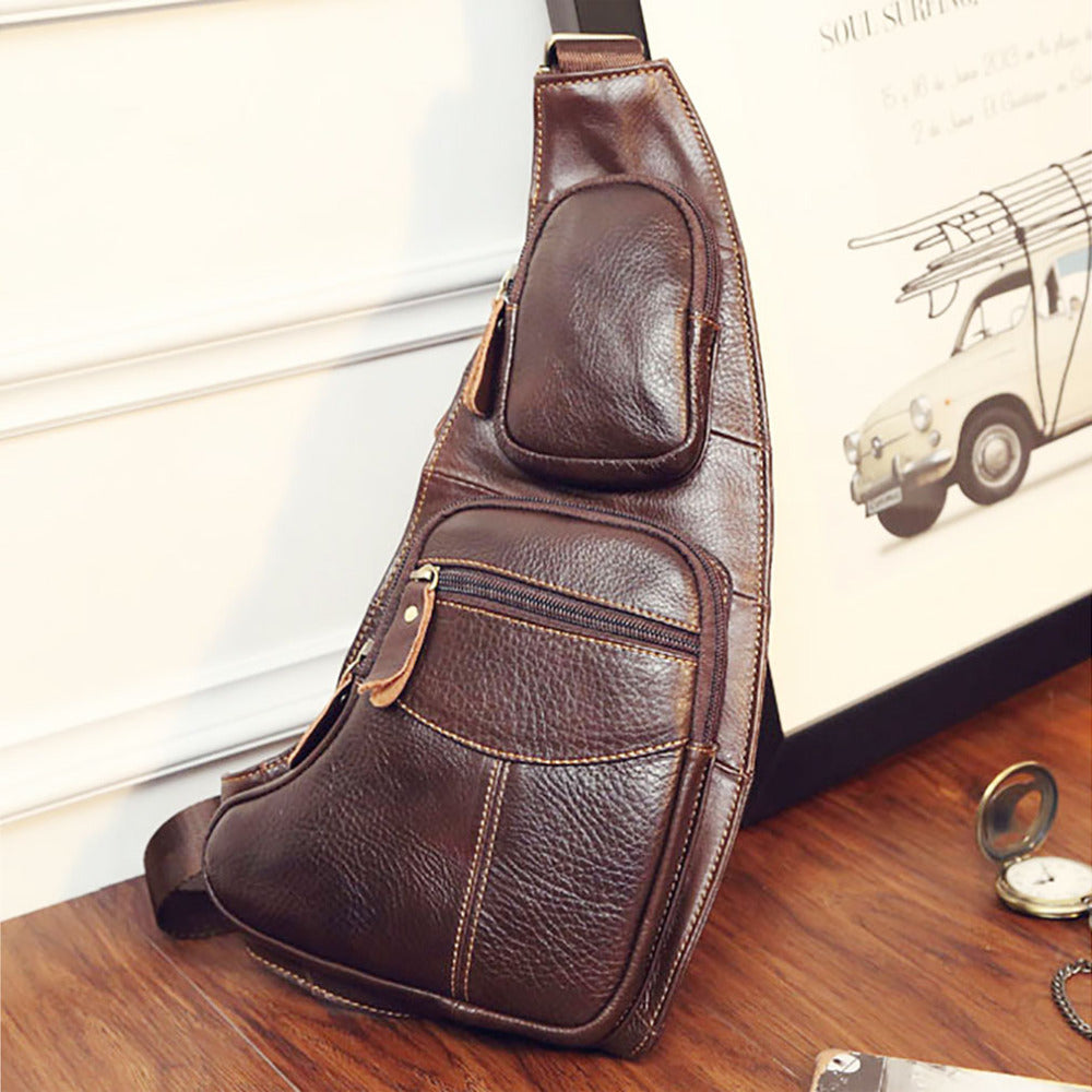 Men's Genuine Leather Cowhide Vintage Bag