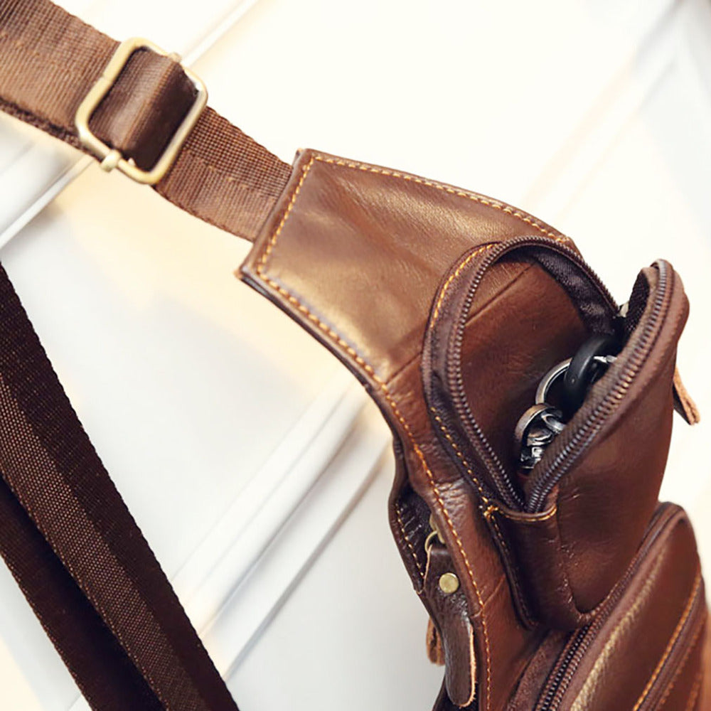 Men's Genuine Leather Cowhide Vintage Bag
