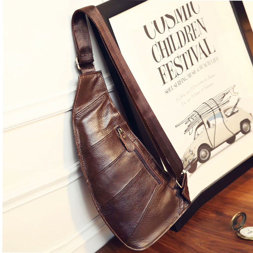 Men's Genuine Leather Cowhide Vintage Bag