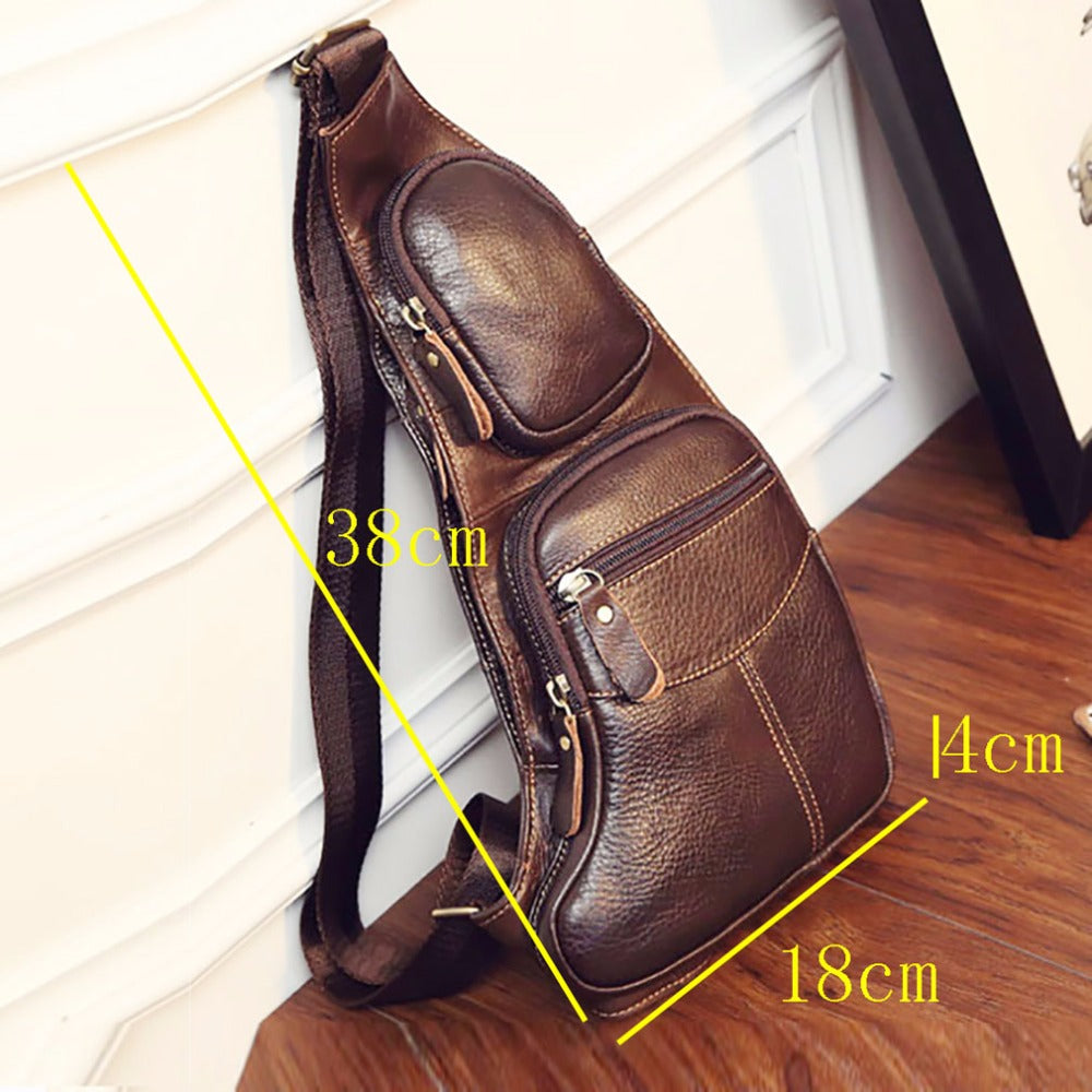 Men's Genuine Leather Cowhide Vintage Bag