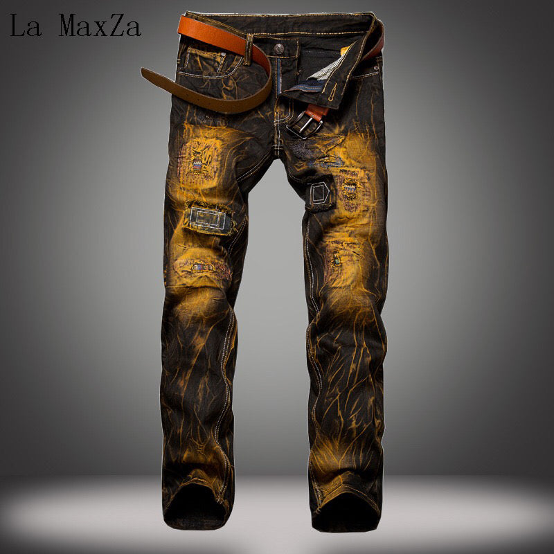 MaxZa Ripped Biker Jeans