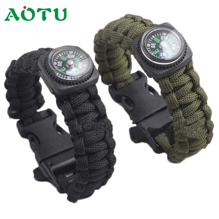 Parachute Cord Bracelet Compass