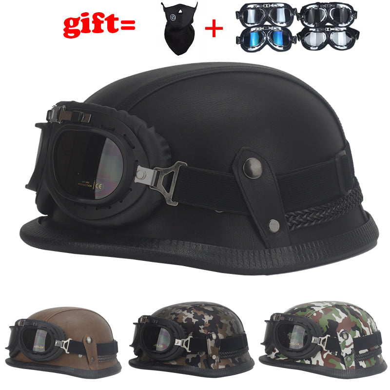 Retro Biker Helmet