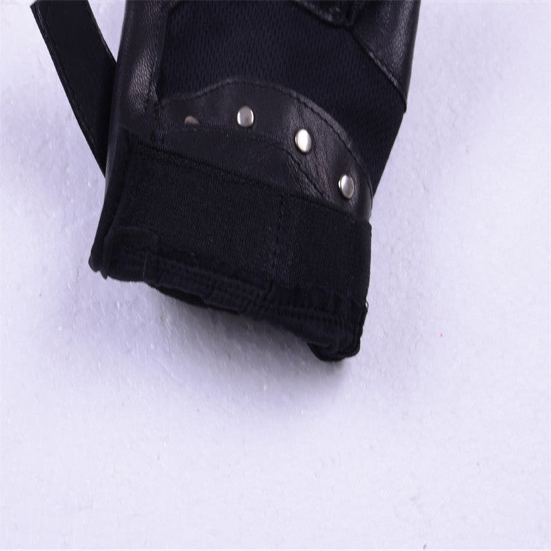 Black Leather Gloves