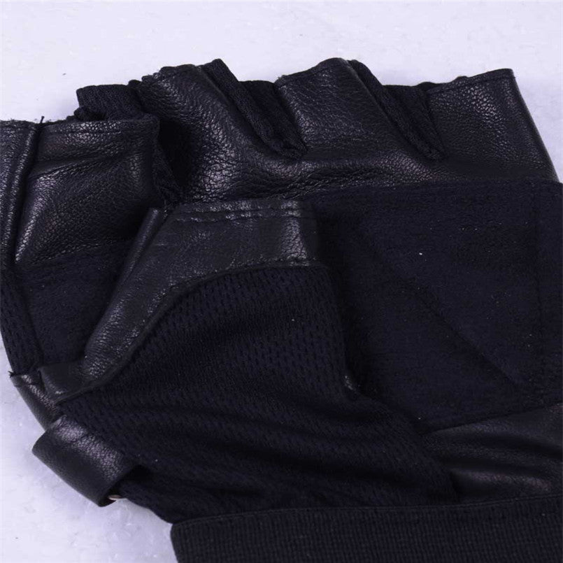 Black Leather Gloves