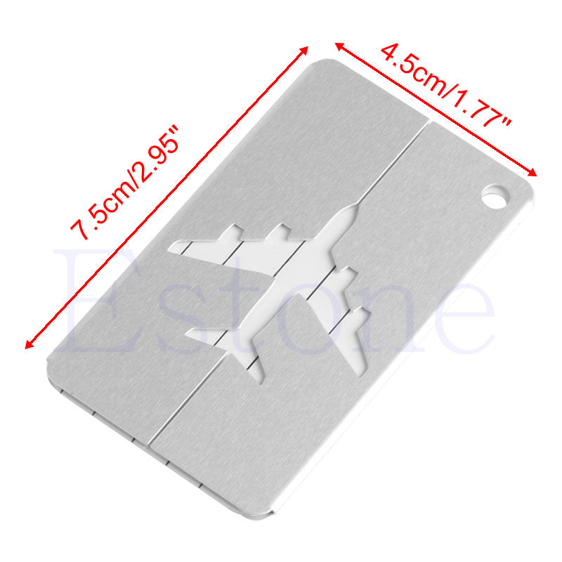 Aluminium Travel Luggage Baggage Tag