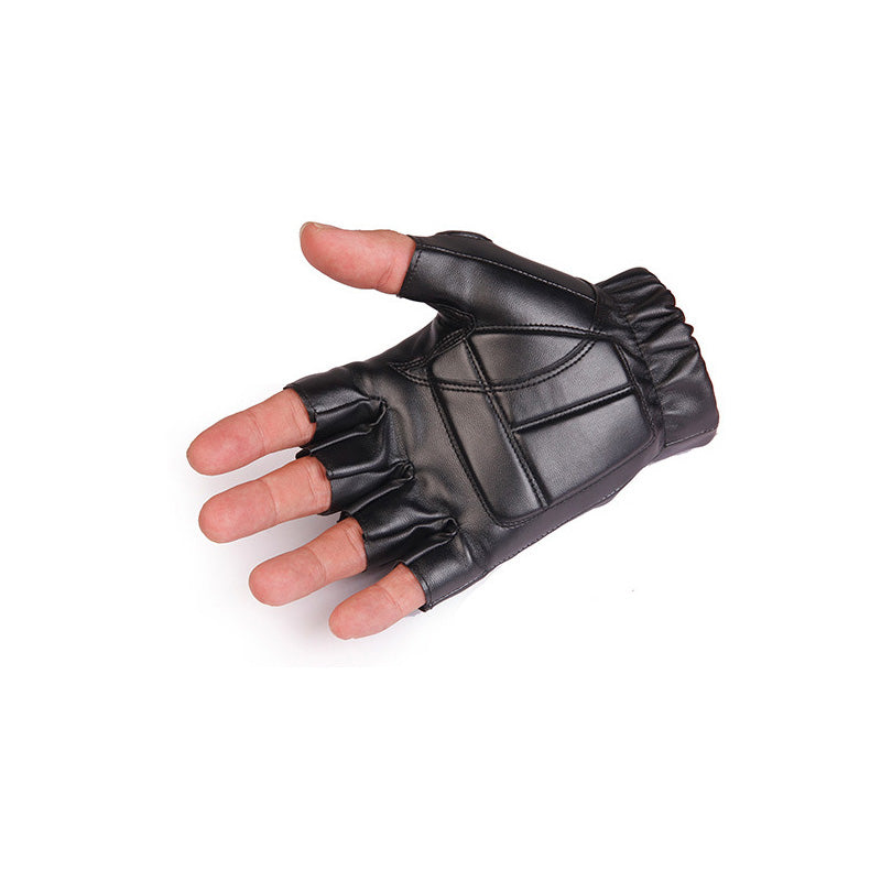 Leather Fingerless Gloves