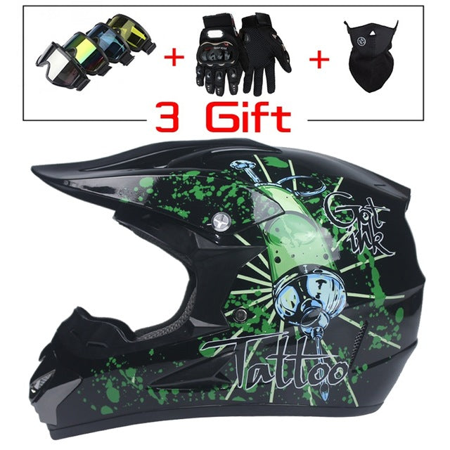 4-in-1 Biker Helmet Set