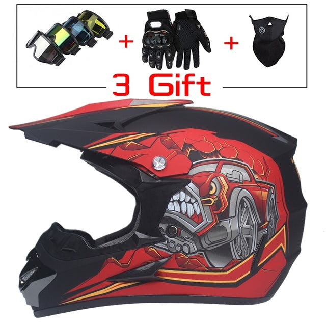 4-in-1 Biker Helmet Set
