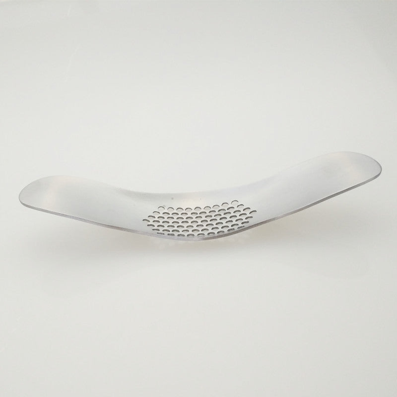 Stainless steel garlic press