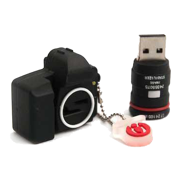 16GB Camera Shaped USB Flash Drive - Free + Shipping