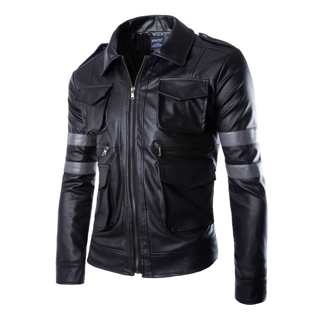 Brown Retro Leather Jacket