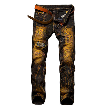 MaxZa Ripped Biker Jeans