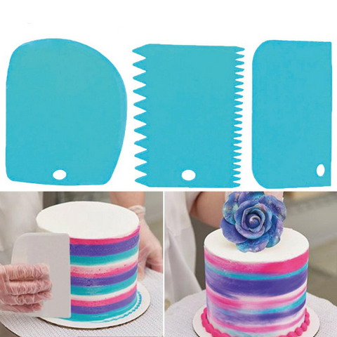 3Pcs/set Plastic Dough Knife Icing