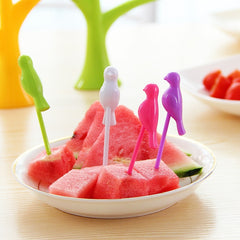 Bird Fruit Snack Dessert Forks