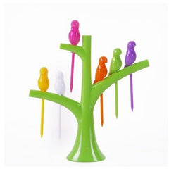 Bird Fruit Snack Dessert Forks