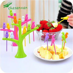 Bird Fruit Snack Dessert Forks