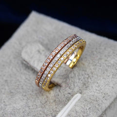 3-in-1 pavé ring set