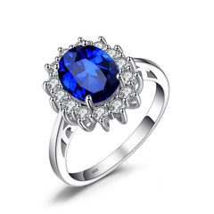 Pare silver blue Safire ring