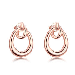 Rose gold earrings