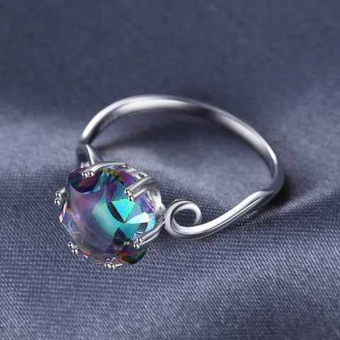 'Rainbow fire' mystic topaz ring