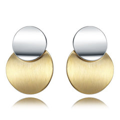 Silver & Gold stud earrings