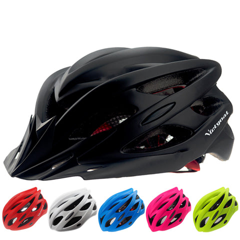 Matte Multi-Colored Integrally Molded Cycling Helmet