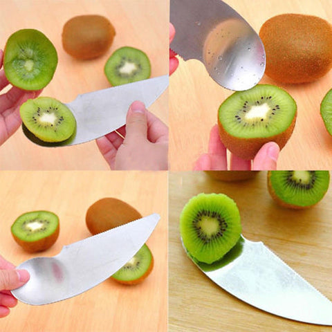 2 In 1 Stainless Steel Kiwi Peeler