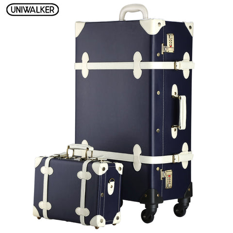 Vintage PU Travel Luggage