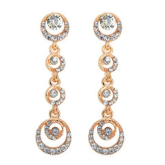 Drop earrings with crystal details