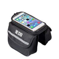 Bicycle Top Frame Pannier /w Mobile Phone Holder