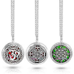 Vintage aroma therapy locket pendants