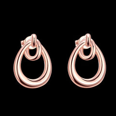 Rose gold earrings