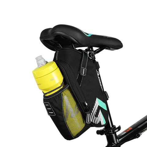 Roswheel Rainproof Saddle Bag /w LED Lights And Bottle Bag